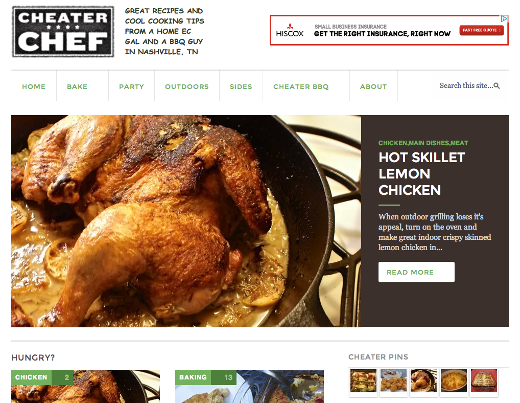 Cheater Chef Website Developer